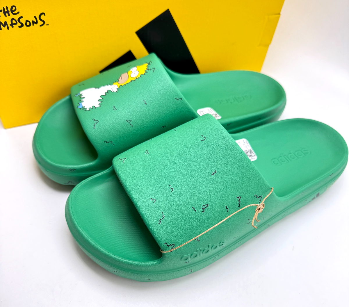 Adidas Adilette Lumia Slides The Simpsons Court Green Men's Slide