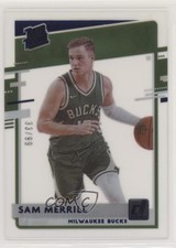 2020-21 Panini Clearly Donruss Rated Rookie Blue 33/99 Sam Merrill #63 0n2g