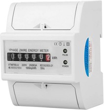 Smart Single-Phase Meter 220V DIN-Rail Electricity Energy Meter Digital 1 Phase 