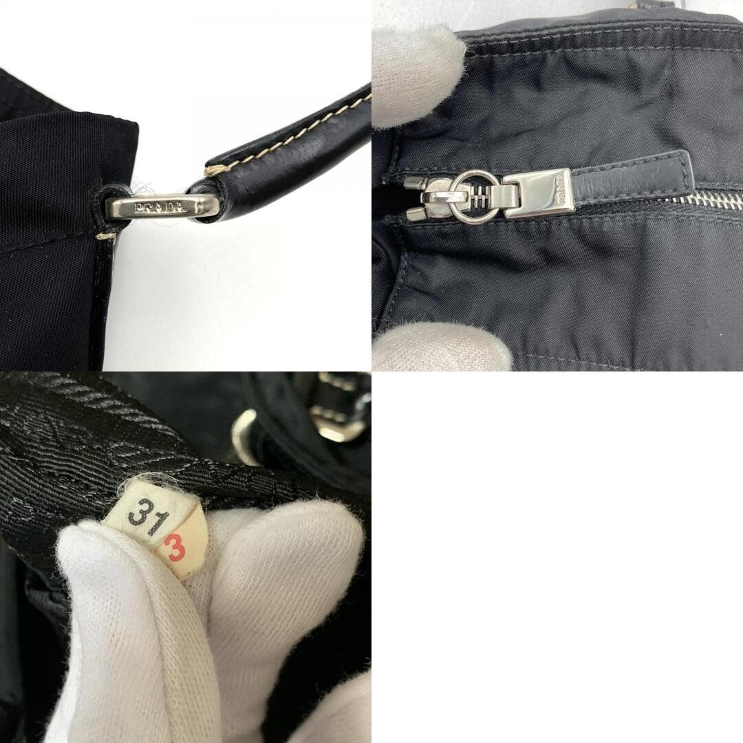 PRADA Handbag Tote Bag Triangle Logo Nylon Leather Black Ladies Fashion ELGZN Us thumbnail 10