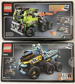 LEGO Technic 42027 Desert Racer + LEGO 42058 Stunt Bike New Imperfect Boxes