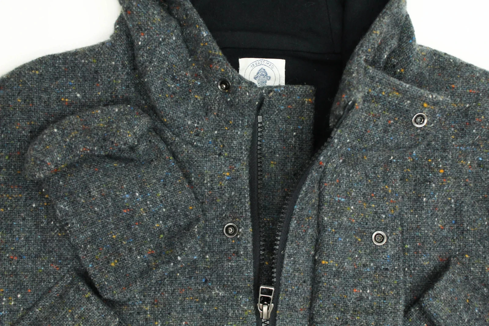 18 EAST Iscaire Molloy Tweed Parka Coat - NEW - M image 3