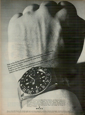 1965 Rolex GMT-Master Watch Stainless Steel Automatic Original Print Ad