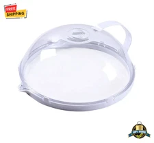 Microwave Food Splash Proof Cover – Transparent Oven Heating Plate Lid