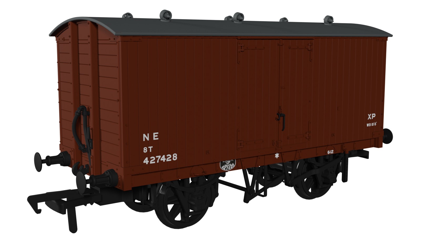 Rapido 930009 OO Gauge GNR 8 Ton Van NE Bauxite Post 1936 No.427428