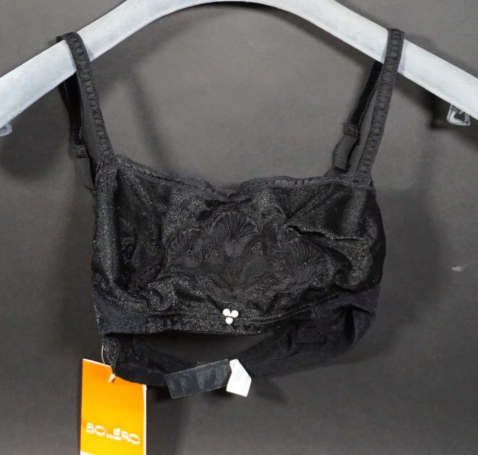 True Vintage Bolero France Femmes Soutien-Gorge 912 Lingerie Bustier Noir Taille - Photo 2/4