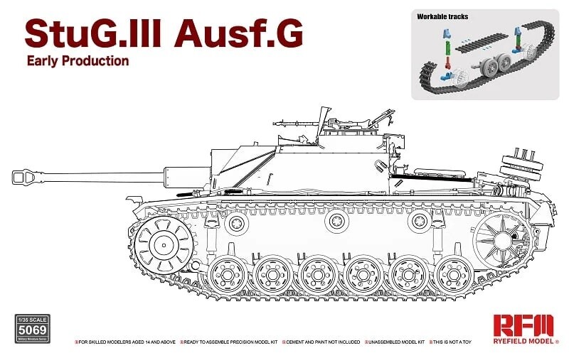 Rye Field 1/35 StuG. III Ausf. G w/workable track links *RM-