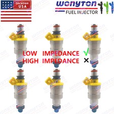 Set 6 Fuel Injectors 23250-42010 For Toyota Supra Tm-gte 2jz Bi-turbo 440cc Set 6 Fuel Injectors 23250-42010 For Toyota Supra Tm-gte 2jz Bi-turbo 440cc