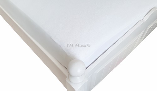 Matratzenschonbezug, Aus Polyester-frottee, Wasserabweisend, Höhe 30 Cm Weiss La Redoute