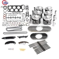 Engine Overhaul Gasket Set - Bearing Set Pistons Rings Timing Chain For Porsche