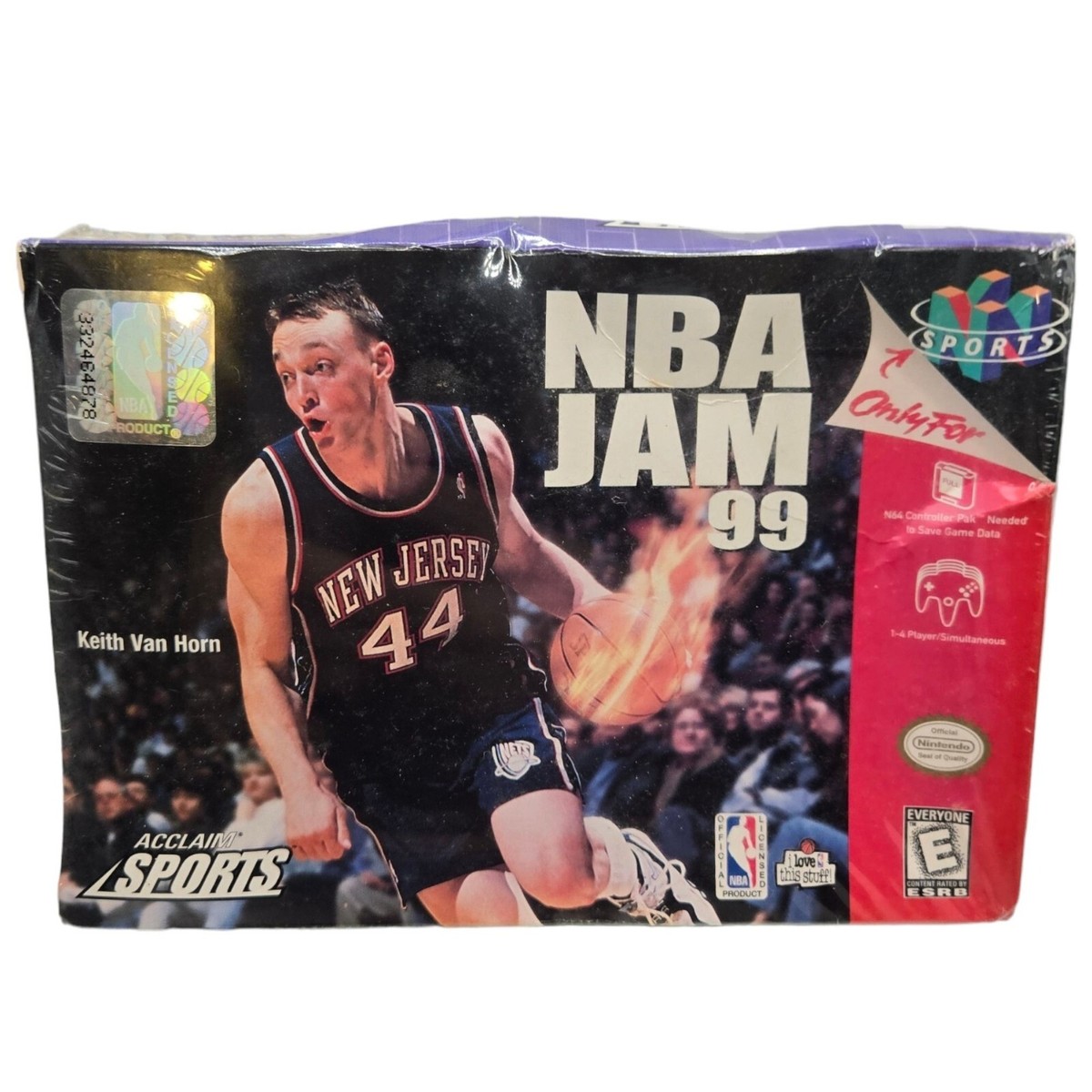 NBA Jam 99 Nintendo 64 Game Vintage N64 Cartridge Instructions Box