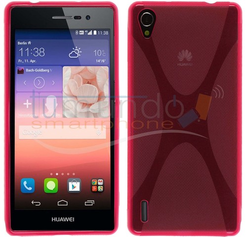 GEL TPU X-LINE ROSA para HUAWEI ASCEND P7 en ESPAÑA case | eBay