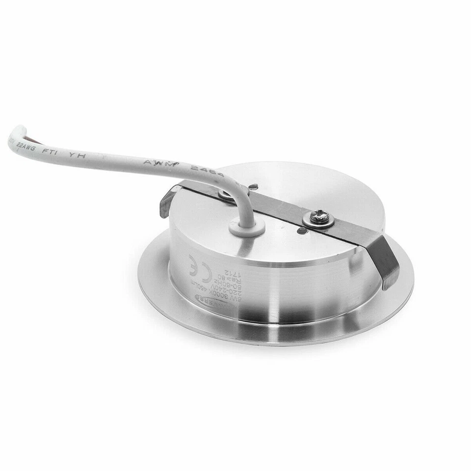 FARETTO LED INCASSO SLIM 5W LUCE FREDDA 6000K OPACO ALETTE MOBILI MENSOLE CAPPA - Immagine 3 di 4