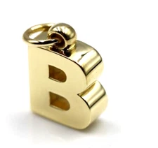 Kaedesigns New Genuine 18ct 750 Genuine Solid Yellow Gold Initial Pendant B