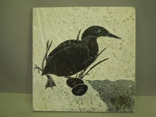 Siku Handcrafted Waterfowl Duck Floating Etching Genuine Soap Stone Ornament