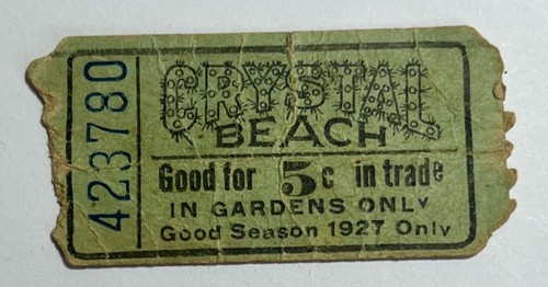 Antique 1920's Ticket Stubs - Dance Halls-Parks-Beach - Picture 10 of 21