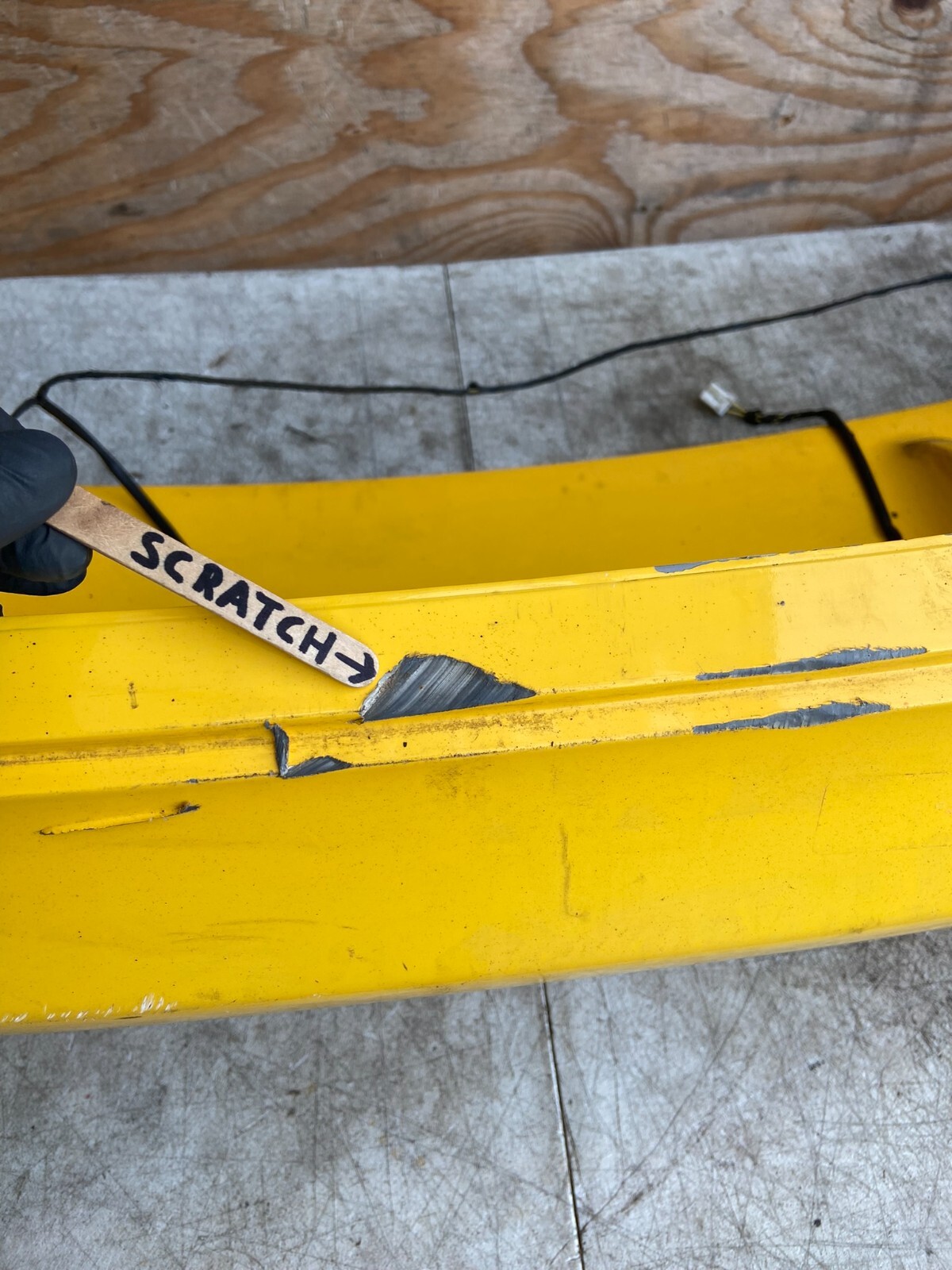 2002 to 2007 Maserati Spyder 4200 M138 GT Rear Bumper Cover Yellow OEM A6968 C