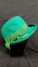 Vintage Henry Pollack Glendover 100 Wool Women's St Pattys Day Green Hat READ