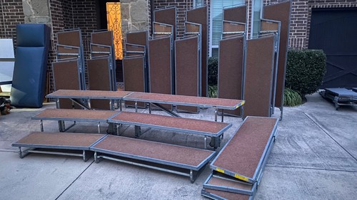 TEN (10) Wenger Portable Stage Risers Choral Choir Performance ...