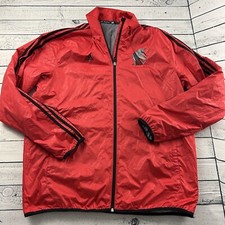 Adidas Portland Trailblazers NBA Full Zip Jacket Men's Large Red