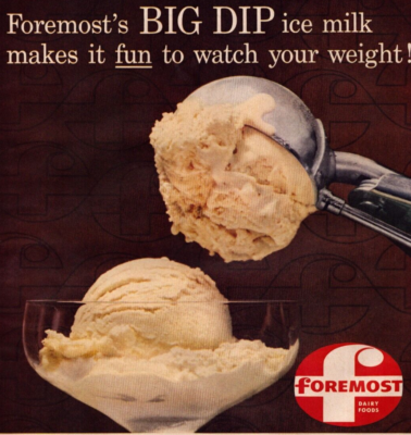 FOREMOST ICE MILK Vintage Print Ad 1959 Genuine Old Advertisement