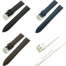 10mm up to 20mm 26mm 28mm MTN LB5 Calfskin Stitched Genuine Leather Watch Band