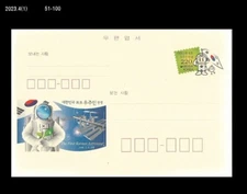Korea Postal Stationery Card,PSC,Space,First Korean Astronaut,Experiment