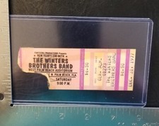 THE WINTERS BROTHERS - VINTAGE DEC. 31, 1977 WPB, FLORIDA CONCERT TICKET STUB