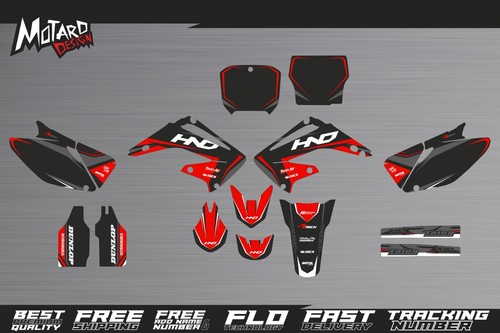 ENARUI Full Graphics Decal Kit For 2004-2005 Honda CRF250R - Customizable With Free Number/Name