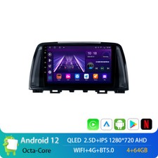 9"4 64 Android 12 Car Stereo Radio for Mazda 6 Atenza 2014 16 GPS NAVI DSP WIFI