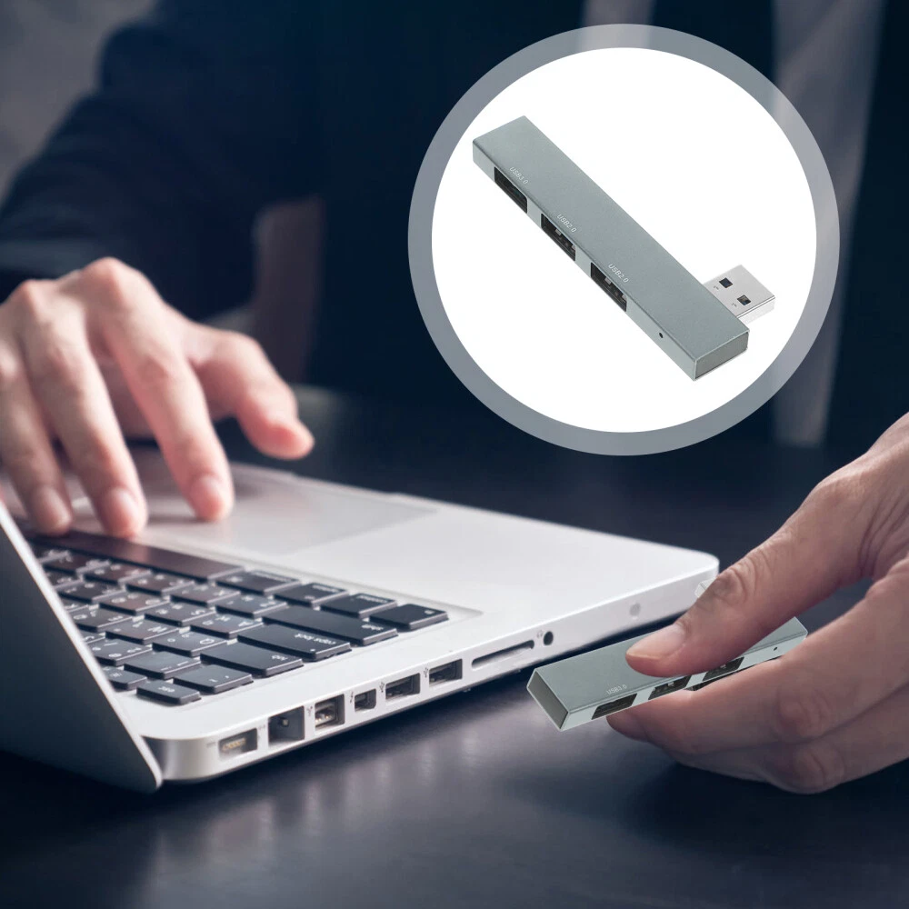 1PC 3-Port USB Hub Expander for Laptop & Notebook Multi-Port Extension