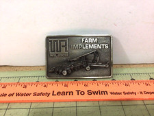 Vintage Metal Wil-Rich air seeder belt buckle, FREE ship