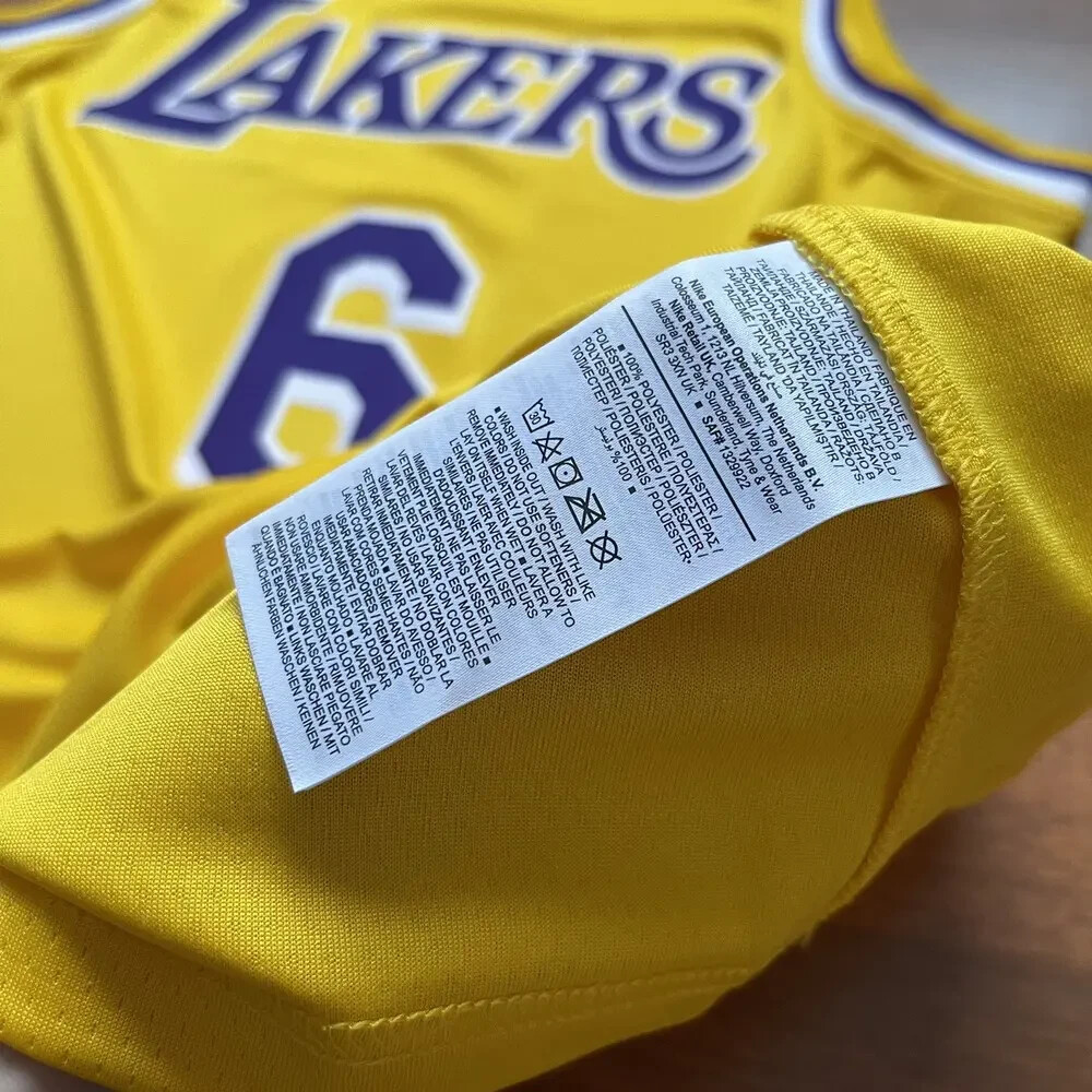 LA LAKERS NIKE #6 LEBRON JAMES SWINGMAN ICON EDITION SIZE 