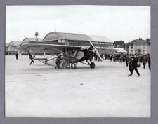 FARMAN F.190 “PARIS” PHOTO LE BOURGET AIRPORT AFRICA TOUR ORIGINAL VINTAGE PRESS