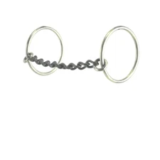 Snaffle Bit Medium Loose Ring Horse Bit with Chain Mouthpiece – Gentle Flexible