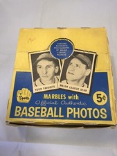 Leaf Gum Co. 1960 Baseball Cards Empty Display Box 