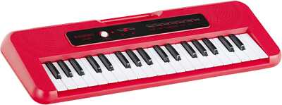 Tragbares Kinder-Keyboard mit 37 Tasten, Tragegriff, Mikrofon und Aux-Eingang