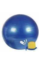 New Blue Yoga Ball  Hand Air Pump Anti-Burst Exercise Balance Stability 65cm