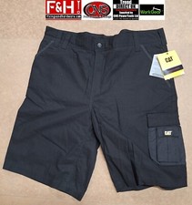 CAT Workwear Durable Light Trademark Summer Shorts 38" Black 1820916 Clearance