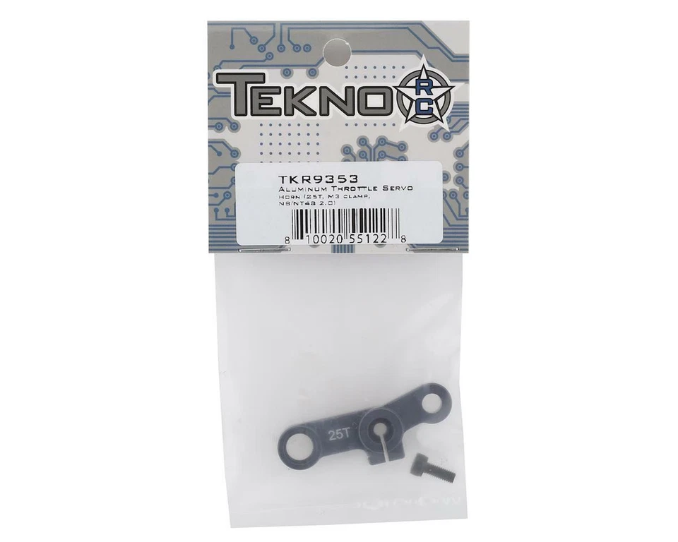 Tekno RC NB48 2.0 Aluminum Throttle Servo Horn (25T - ProTek/Savox/Futaba) - Image 2 of 2