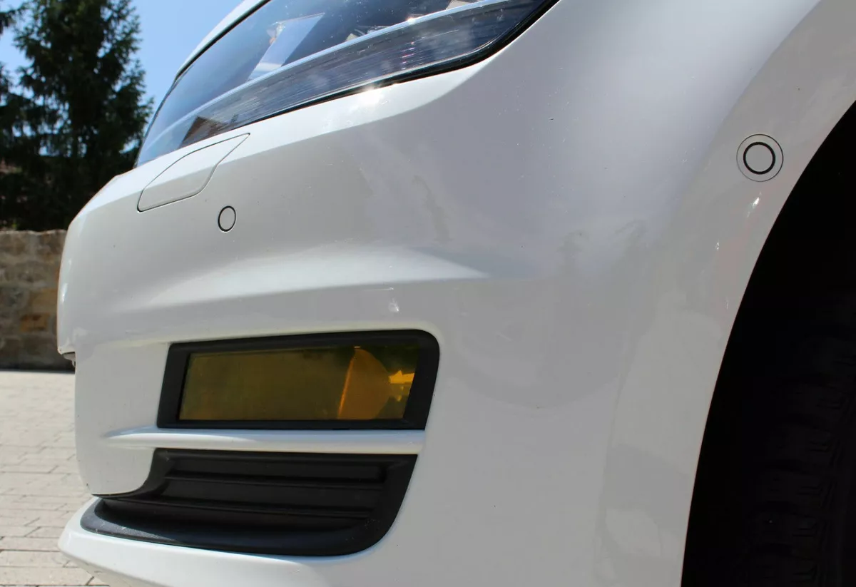 C004 Nebelscheinwerfer Blenden Aufkleber Folie Set Gelb für VW Golf 7 VII  MK7
