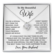To My Wife Necklace, Christmas Gifts For Women, Anniversary Gift For Wife