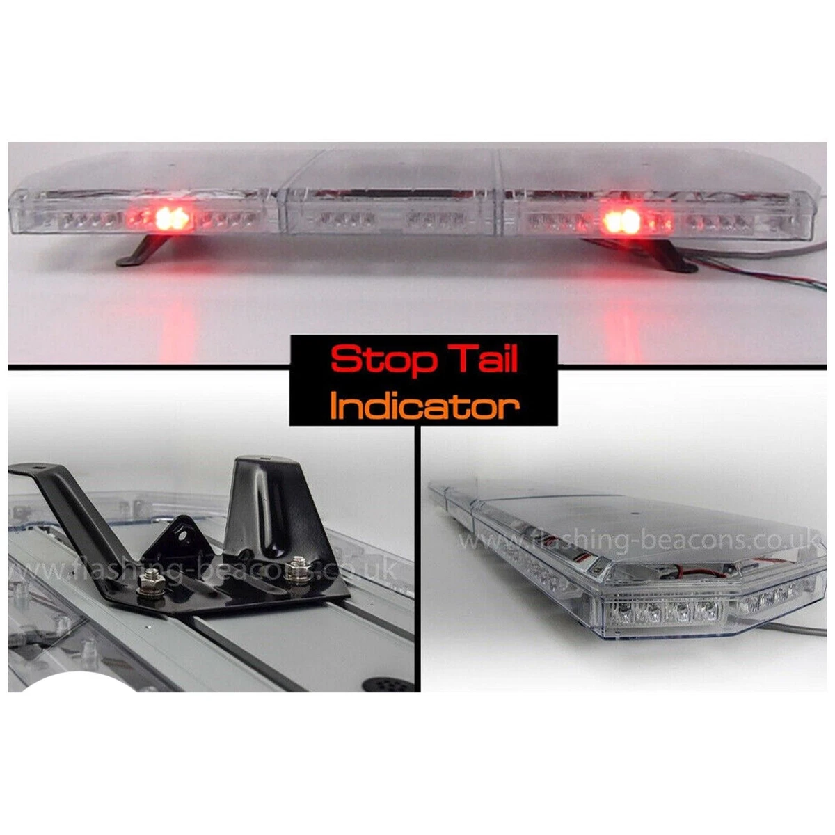 IC360 LED Amber Recovery Hazard Light Bar 1200mm 48