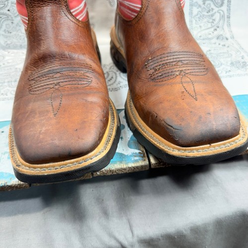 Twisted X Barbed Wire Western Boot Broad Square Toe MXB0008 Mens Size 10EE - Picture 8 of 10