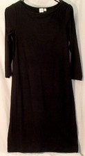 GAP Black Pima Cotton Shirt Dress Women's Size Small
