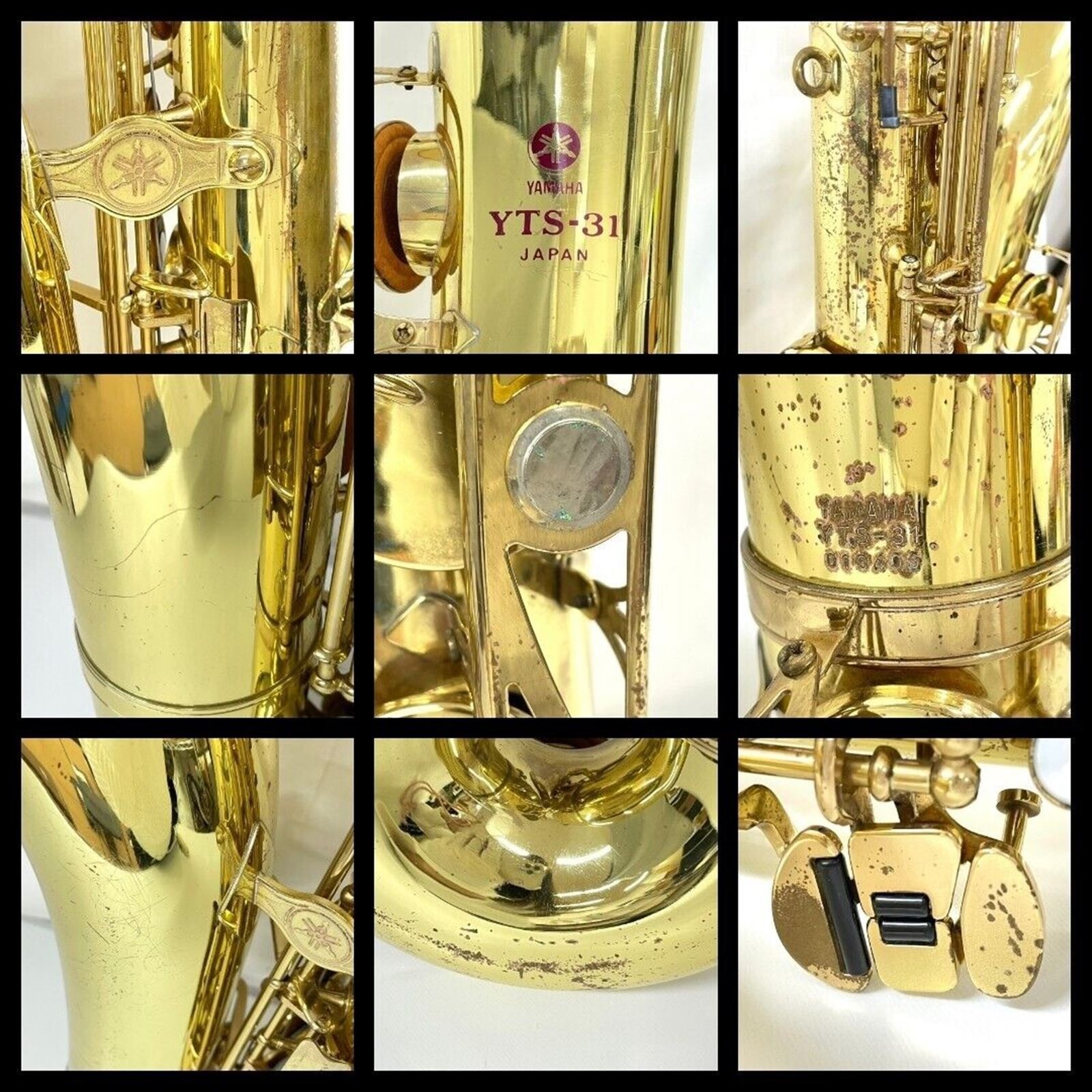 YAMAHA YTS31 Wind Instrument Sax Tenor Saxophone w/Hard Case Vintage