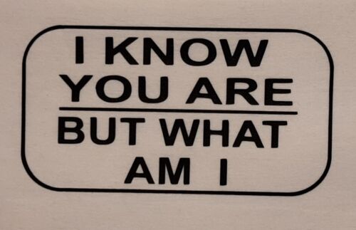 I KNOW YOU ARE BUT WHAT AM I MESH TRUCKER CAP SNAP BACK (PICK COLOR) SPRUCH - Bild 1 von 43