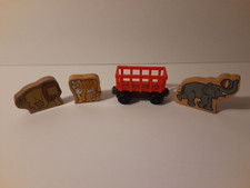 Thomas The Tank Engine  Friends Wooden Railway CIRCUS ZOO TRAIN 1 Car/3 Animals