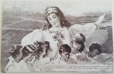 CARTOLINA COMITATO ASSISTENZA BAMBINI GRACILI MILANO CRI CROCE ROSSA WW1 GUERRA 