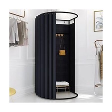 AMSXNOO Clothing Store Fitting Room, Strong Load- Bearing Locker Room Removab...